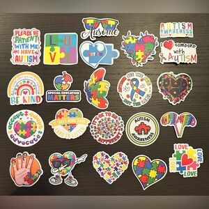 Autism Awareness Sticker Pack – 50 Pieces